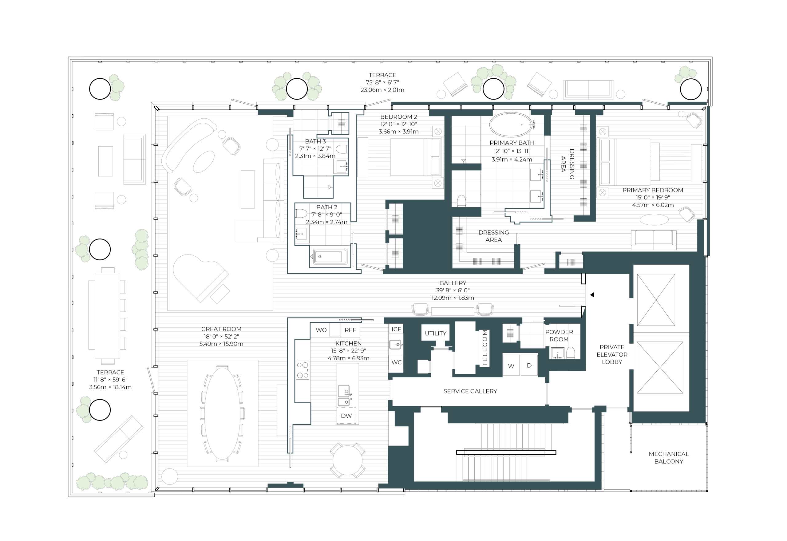 Floorplan PH32-PH33 drawing
