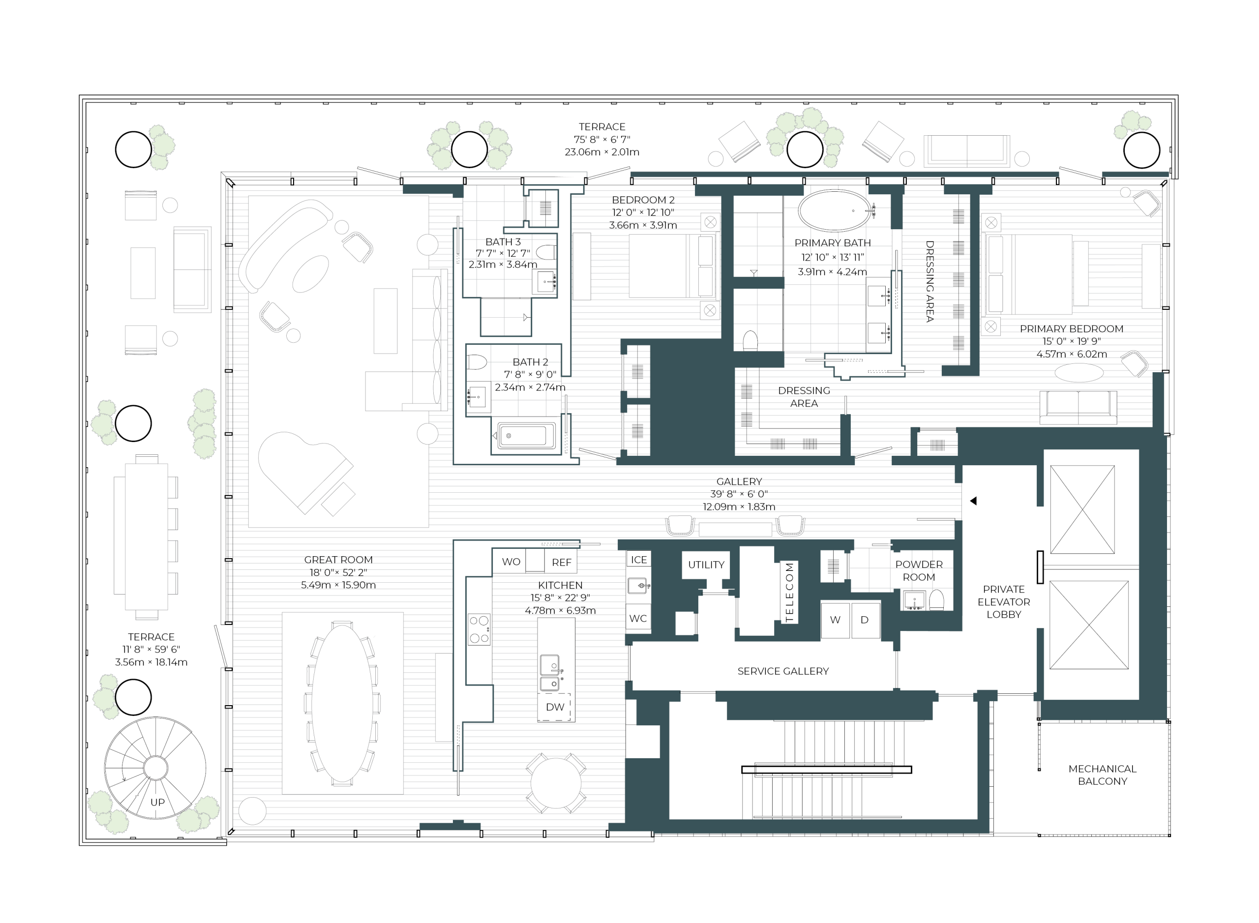 Floorplan PH34 drawing