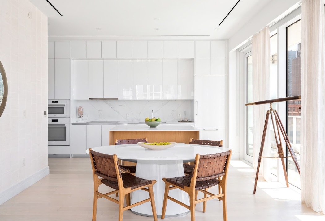 Bright Elysia kitchen and dining area